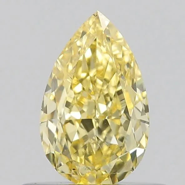 0.50ct Pear Lab Grown Diamond (Colour Fancy Intense Yellow, Clarity VS1, IGI Certified)