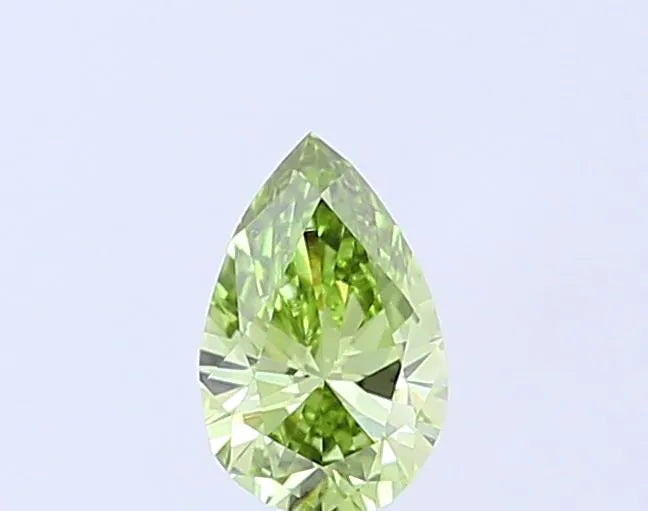 0.50ct Pear Lab Grown Diamond (Colour Fancy Vivid Green, Clarity VS1, IGI Certified)