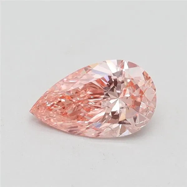 0.50ct Pear Lab Grown Diamond (Colour Fancy Vivid Pink, Clarity SI2, IGI Certified)