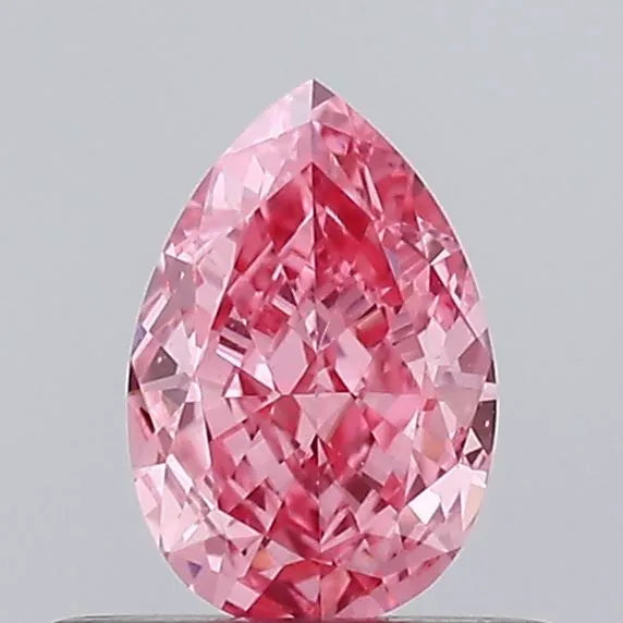0.50ct Pear Lab Grown Diamond (Colour Fancy Vivid Pink, Clarity VS1, IGI Certified)