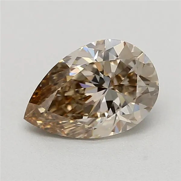 0.50ct Pear Lab Grown Diamond (Colour Very Light Brown, Clarity VVS2, IGI Certified)
