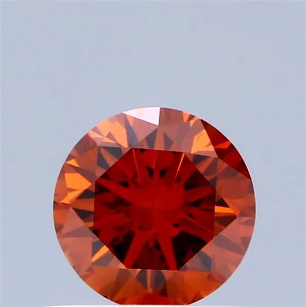 0.50ct Round Lab Grown Diamond (Colour Fancy Deep Orange, Clarity VS1, Cut VG, IGI Certified)