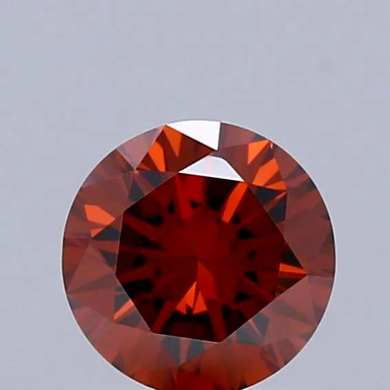 0.50ct Round Lab Grown Diamond (Colour Fancy Deep Orange, Clarity VS1, Cut VG, IGI Certified)
