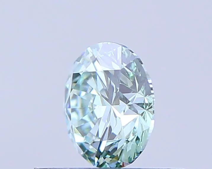 0.50ct Round Lab Grown Diamond (Colour Fancy Intense Green, Clarity VVS2, Cut ID, IGI Certified)