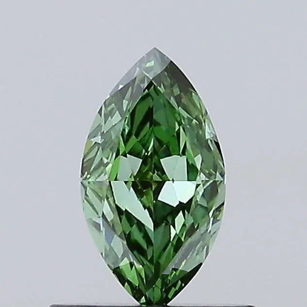 0.51ct Marquise Lab Grown Diamond (Colour Fancy Vivid Green, Clarity VS1, IGI Certified)