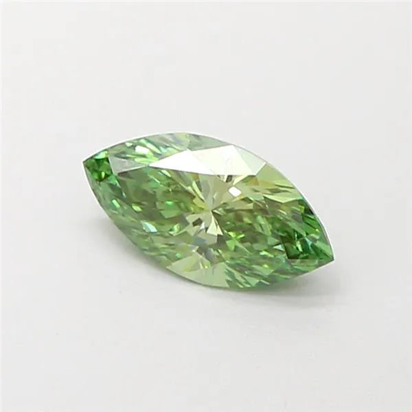 0.51ct Marquise Lab Grown Diamond (Colour Fancy Vivid Green, Clarity VVS2, IGI Certified)