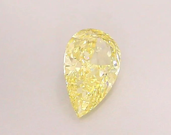 0.51ct Pear Lab Grown Diamond (Colour Fancy Light Yellow, Clarity SI1, IGI Certified)