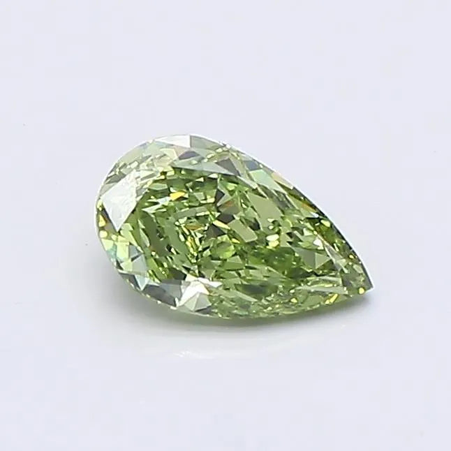 0.51ct Pear Lab Grown Diamond (Colour Fancy Vivid Green, Clarity VVS1, IGI Certified)