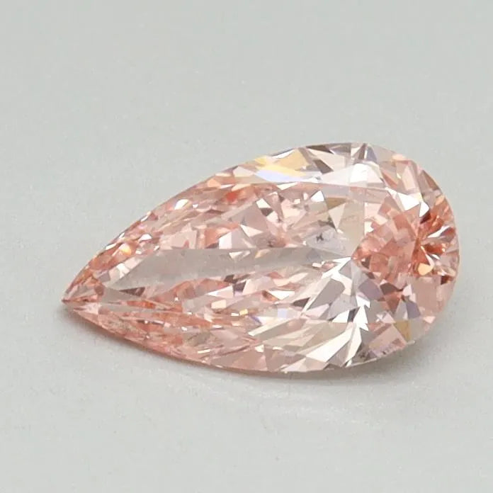 0.51ct Pear Lab Grown Diamond (Colour Fancy Vivid Pink, Clarity VS2, IGI Certified)