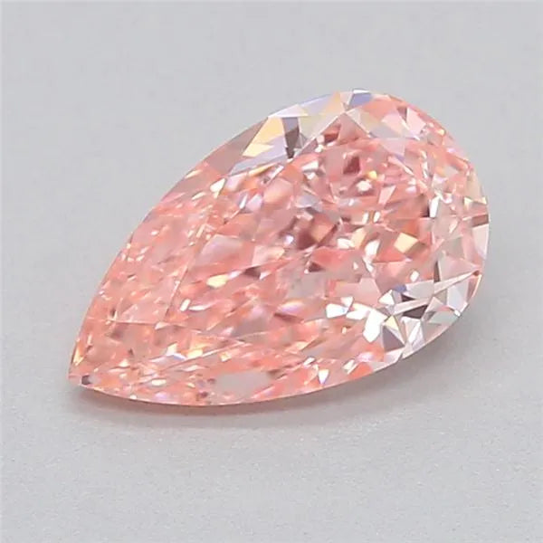 0.51ct Pear Lab Grown Diamond (Colour Fancy Vivid Pink, Clarity VVS2, IGI Certified)