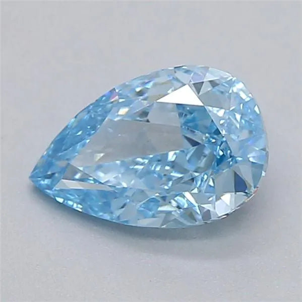 0.51ct Radiant Lab Grown Diamond (Colour Fancy Vivid Blue, Clarity VVS2, IGI Certified)