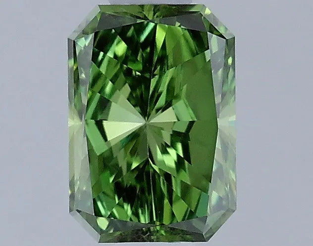 0.51ct Radiant Lab Grown Diamond (Colour Fancy Vivid Green, Clarity VVS2, IGI Certified)