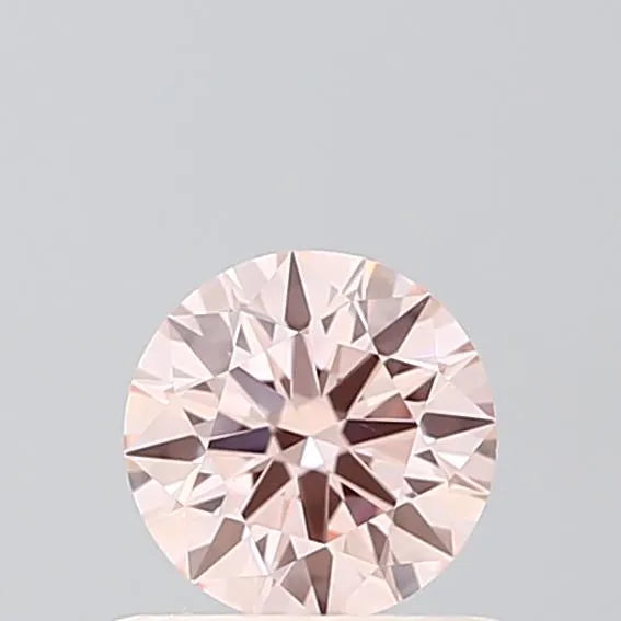 0.51ct Round Lab Grown Diamond (Colour Fancy Pink, Clarity VVS2, Cut ID, IGI Certified)