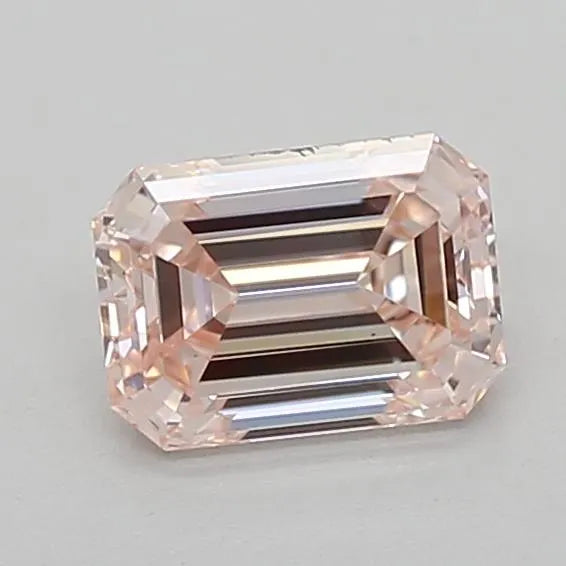 0.52ct Emerald Lab Grown Diamond (Colour Fancy Pink, Clarity VS2, IGI Certified)