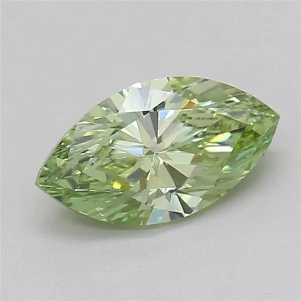0.52ct Marquise Lab Grown Diamond (Colour Fancy Vivid Green, Clarity VS1, IGI Certified)