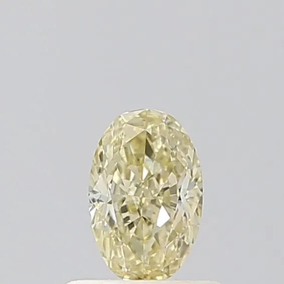 0.52ct Oval Lab Grown Diamond (Colour Fancy Light Yellow, Clarity VVS2, IGI Certified)