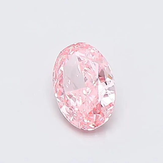 0.52ct Oval Lab Grown Diamond (Colour Fancy Vivid Pink, Clarity VVS2, IGI Certified)