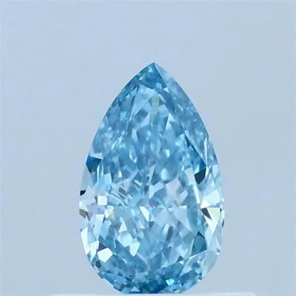 0.52ct Pear Lab Grown Diamond (Colour Fancy Vivid Blue, Clarity VVS2, IGI Certified)