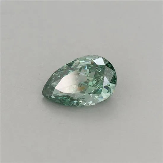 0.52ct Pear Lab Grown Diamond (Colour Fancy Vivid Green, Clarity VS1, IGI Certified)