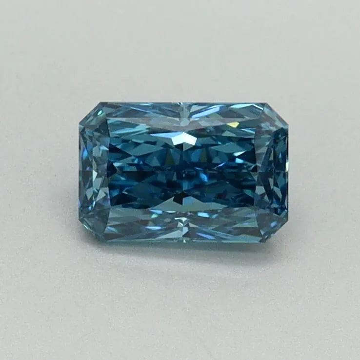 0.52ct Radiant Lab Grown Diamond (Colour Fancy Vivid Blue, Clarity VS2, IGI Certified)