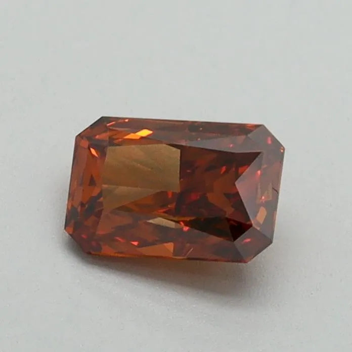 0.52ct Radiant Lab Grown Diamond (Colour Fancy Vivid Orange, Clarity VS1, IGI Certified)