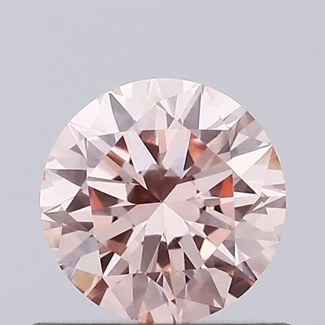 0.52ct Round Lab Grown Diamond (Colour Fancy Intense Pink, Clarity VVS2, Cut EX, IGI Certified)