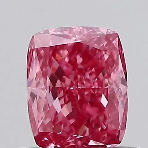 0.53ct Cushion modified Lab Grown Diamond (Colour Fancy Vivid Pink, Clarity VS1, IGI Certified)