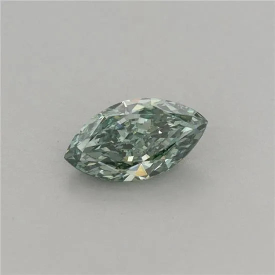 0.53ct Marquise Lab Grown Diamond (Colour Fancy Vivid Green, Clarity VS1, IGI Certified)