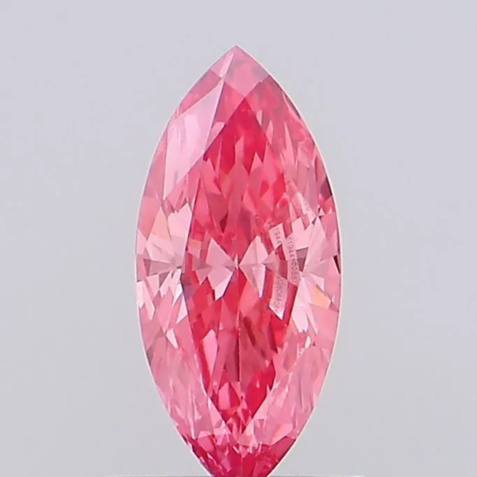 0.53ct Marquise Lab Grown Diamond (Colour Fancy Vivid Pink, Clarity VVS2, IGI Certified)