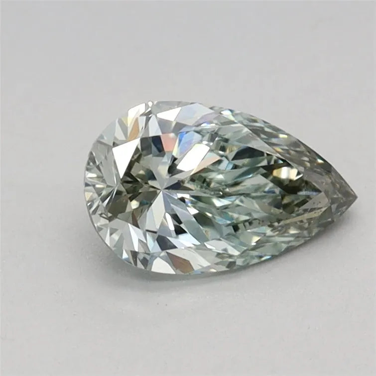 0.53ct Pear Lab Grown Diamond (Colour Fancy Intense Green, Clarity VS1, IGI Certified)