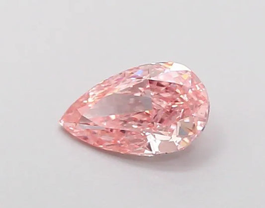 0.53ct Pear Lab Grown Diamond (Colour Fancy Intense Pink, Clarity VS2, IGI Certified)