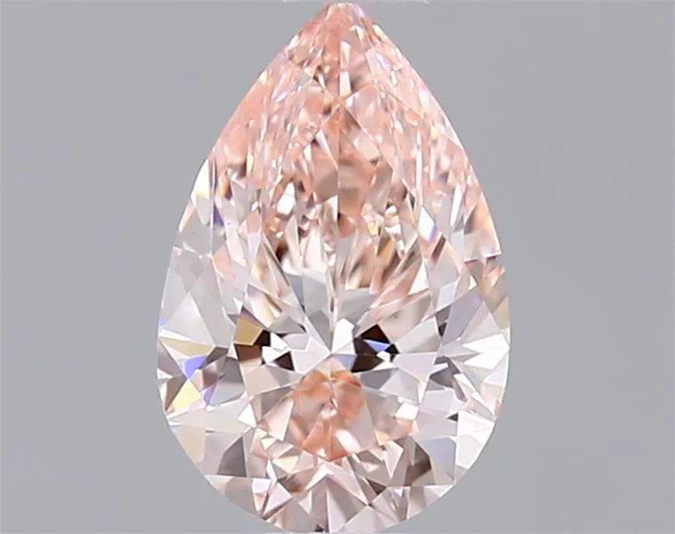 0.53ct Pear Lab Grown Diamond (Colour Fancy Intense Pink, Clarity VVS2, IGI Certified)
