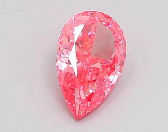 0.53ct Pear Lab Grown Diamond (Colour Fancy Vivid Pink, Clarity VS2, IGI Certified)