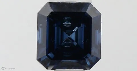 0.53ct Square emerald Lab Grown Diamond (Colour Fancy Vivid Blue, Clarity SI2, IGI Certified)