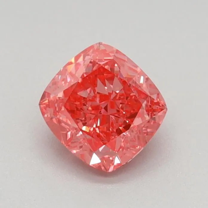 0.54ct Cushion modified Lab Grown Diamond (Colour Fancy Vivid Pink, Clarity VS1, IGI Certified)
