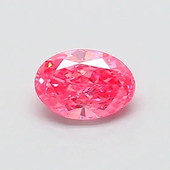 0.54ct Oval Lab Grown Diamond (Colour Fancy Vivid Pink, Clarity VS1, IGI Certified)