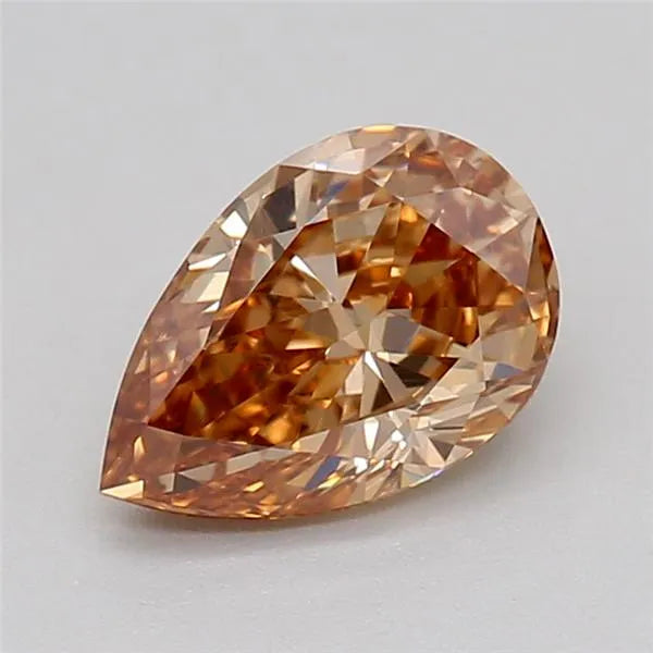 0.54ct Pear Lab Grown Diamond (Colour Fancy Brown, Clarity VS1, IGI Certified)