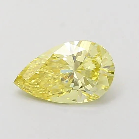 0.54ct Pear Lab Grown Diamond (Colour Fancy Intense Yellow, Clarity VS1, IGI Certified)