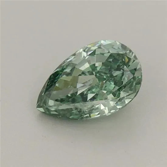 0.54ct Pear Lab Grown Diamond (Colour Fancy Vivid Green, Clarity VS1, IGI Certified)