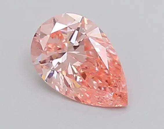 0.54ct Pear Lab Grown Diamond (Colour Fancy Vivid Pink, Clarity VS2, IGI Certified)