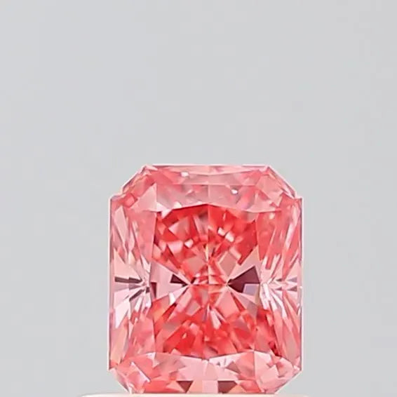 0.54ct Radiant Lab Grown Diamond (Colour Fancy Vivid Pink, Clarity VS1, IGI Certified)
