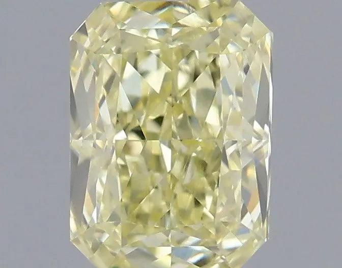 0.54ct Radiant Natural Diamond (Colour Fancy Light Yellow, Clarity VVS2, GIA Certified)