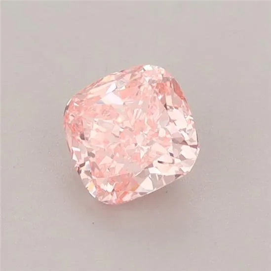 0.55ct Cushion brilliant Lab Grown Diamond (Colour Fancy Vivid Pink, Clarity VS1, IGI Certified)