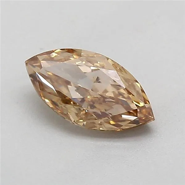 0.55ct Marquise Lab Grown Diamond (Colour Fancy Brown, Clarity VVS1, IGI Certified)
