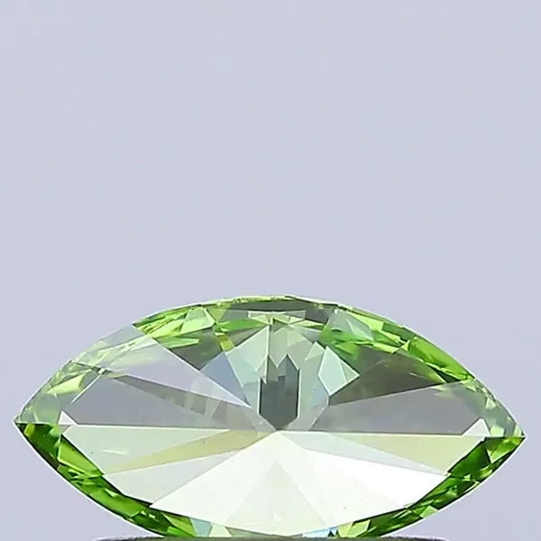 0.55ct Marquise Lab Grown Diamond (Colour Fancy Vivid Green, Clarity VS1, IGI Certified)