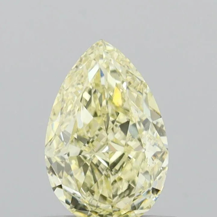 0.55ct Pear Lab Grown Diamond (Colour Fancy Light Yellow, Clarity VVS2, IGI Certified)