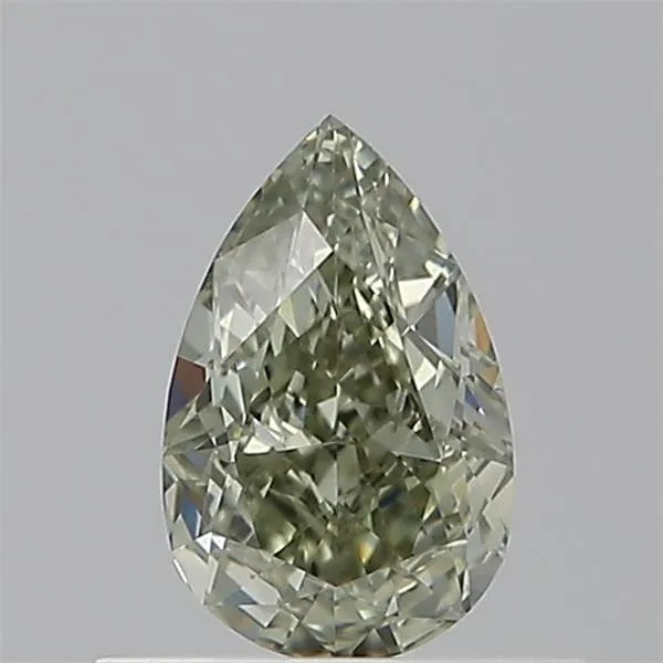 0.55ct Pear Natural Diamond (Colour Fancy Green, Clarity VS2, GIA Certified)