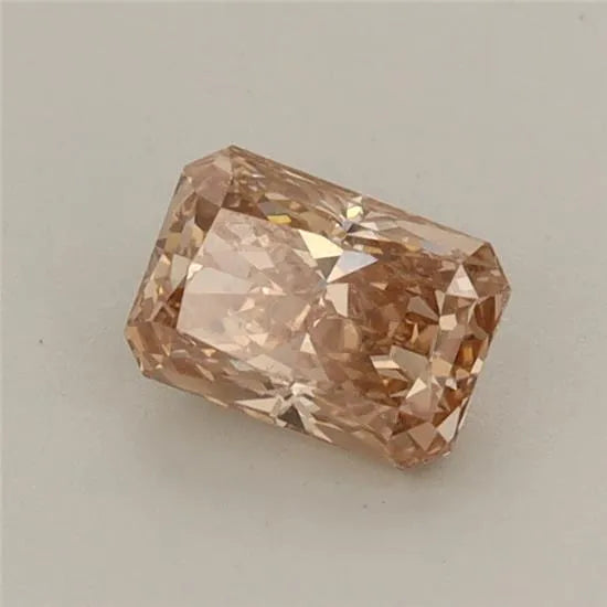 0.55ct Radiant Lab Grown Diamond (Colour Fancy Light Brown, Clarity VS2, IGI Certified)