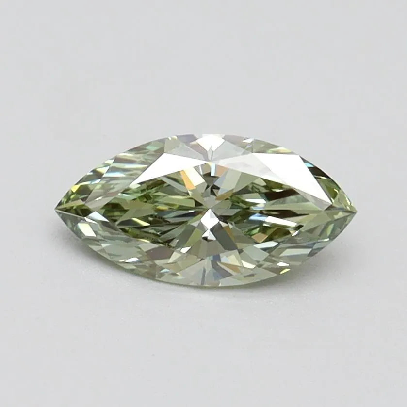 0.56ct Marquise Lab Grown Diamond (Colour Fancy Intense Green, Clarity VVS2, IGI Certified)