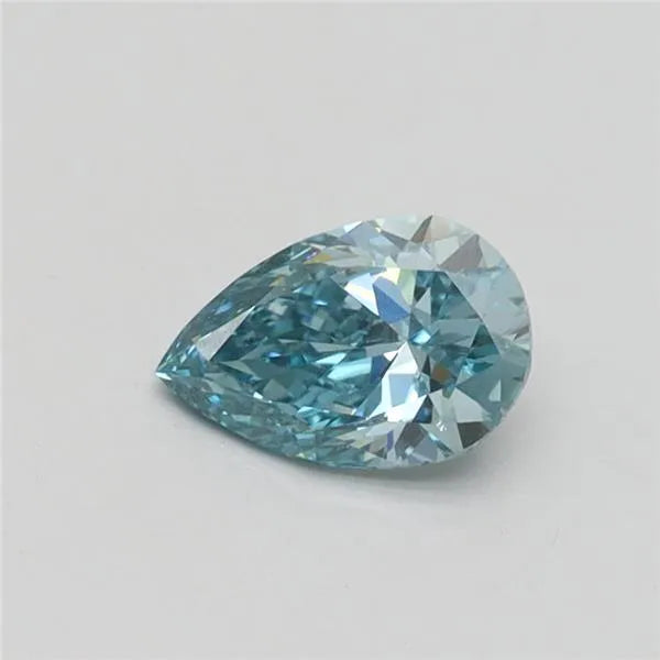 0.56ct Pear Lab Grown Diamond (Colour Fancy Intense Green Blue, Clarity VS1, IGI Certified)
